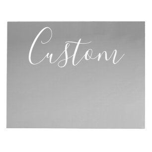 Bloco De Notas Escrita em roteiro branco moderno elegante gradien