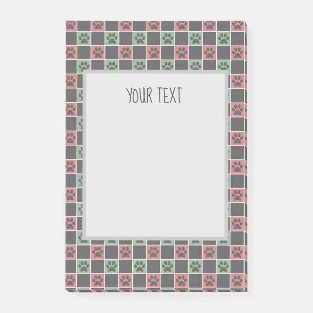 Bloco De Notas Escrita Personalizada da Pasta de Cachorros do Pad (Frente)