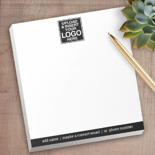 Bloco De Notas Escritório básico com logotipo de empresa e info