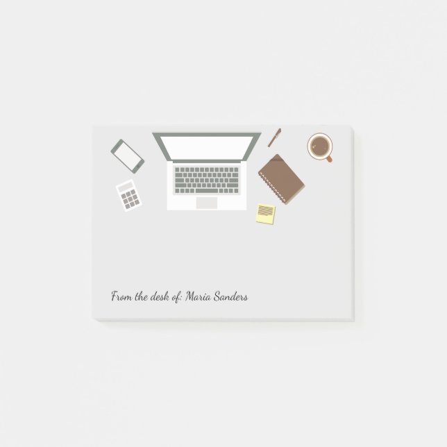 Bloco De Notas Escritório Da Mesa Do Contador (Frente)