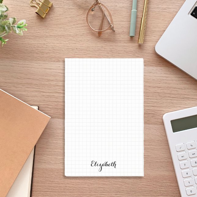 Bloco De Notas Escritório doméstico personalizado do Modern Squar (Personalized Modern Squares Home Office Business Post-it Notes)