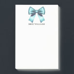 Bloco De Notas Escritório Elegante da Mesa de Chic Arco azul Turq<br><div class="desc">Bloco de notas personalizado</div>