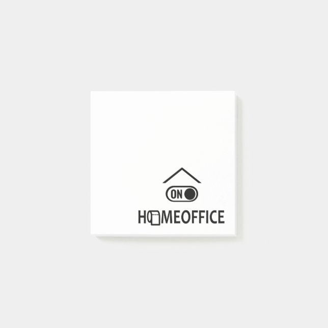 Bloco De Notas Escritório em casa ligado - Homeoffice on (Frente)