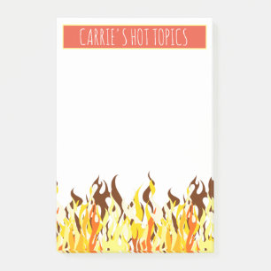 Bloco De Notas Escritório personalizado Topics quente flamejant