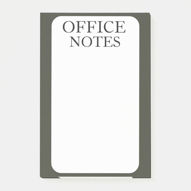 BLOCO DE NOTAS ESCRITÓRIO SIMPLES MODERNO PERSONALIZADO (Frente)