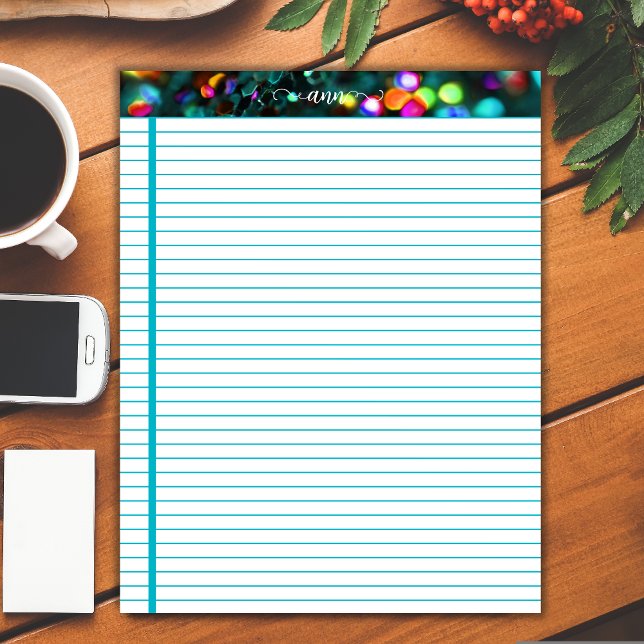 Bloco De Notas Escuro - Largura de Linho Personalizada (Criador carregado)