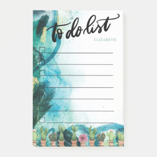 Bloco De Notas Esmaltes de pintura,Lista de afazeres do cacto