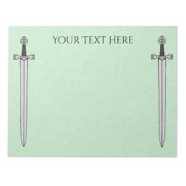 Bloco De Notas Espada Irlandesa