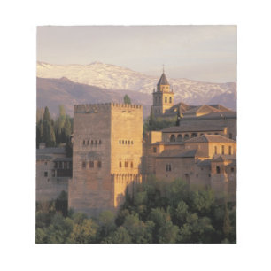 Bloco De Notas Espanha, Granada, Andaluzia O Alhambra,