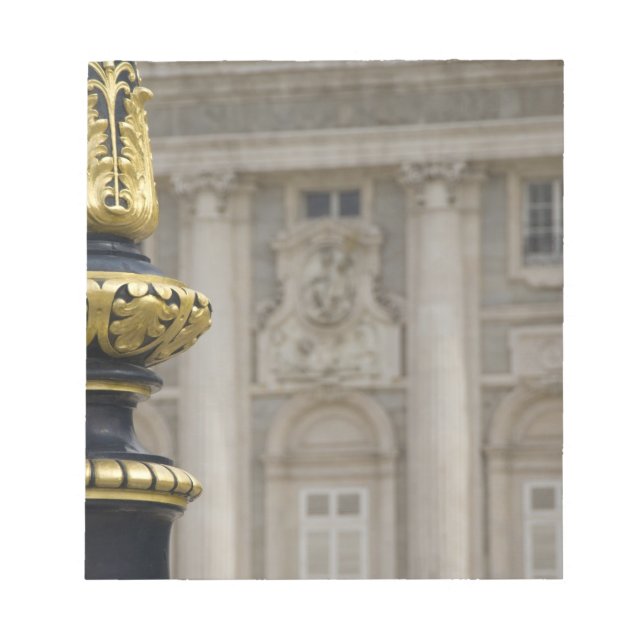 Bloco De Notas Espanha, Madrid. Palácio Real, ornamentado (Frente)