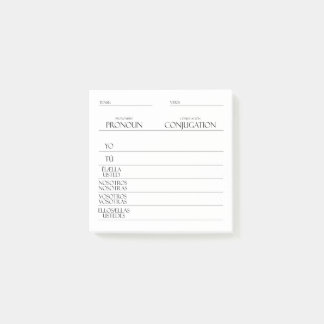 Bloco De Notas Espanhol | Prática de Conjugação de Verbos