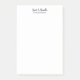 Bloco De Notas Especial branco simples e elegante único