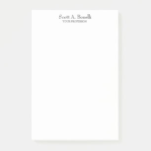 Bloco De Notas Especial branco simples e elegante único
