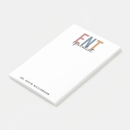 Bloco De Notas Especialista em ENT Doctor ENT Personalizado