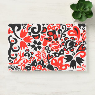 Bloco De Notas Espetáculo floral de arte popular ucraniana