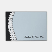 Espinha lateral notas de post-it personalizadas