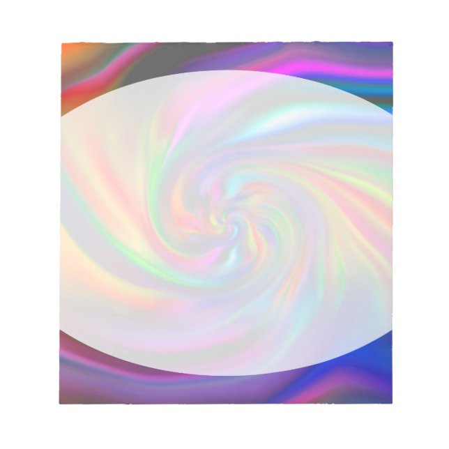 Bloco De Notas Espirais de fundo abstrato Soft II (Frente)