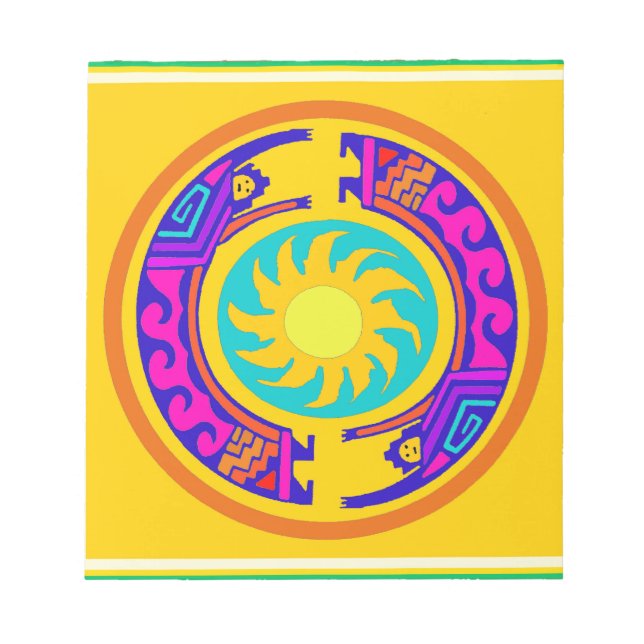 Bloco De Notas Espíritos do Arco-Íris Nativo Americano (Frente)