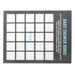 Bloco De Notas ESPORTE O chá de fraldas BINGO JOGO