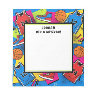 Bloco De Notas Esportes Coloridos de Basquete Personalizados Mitz