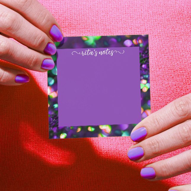 Bloco De Notas Espumantes roxos escuros (Criador carregado)