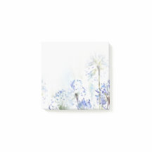 Esquema de aquarela das flores azuis