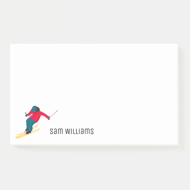 Bloco De Notas Esqui (Frente)