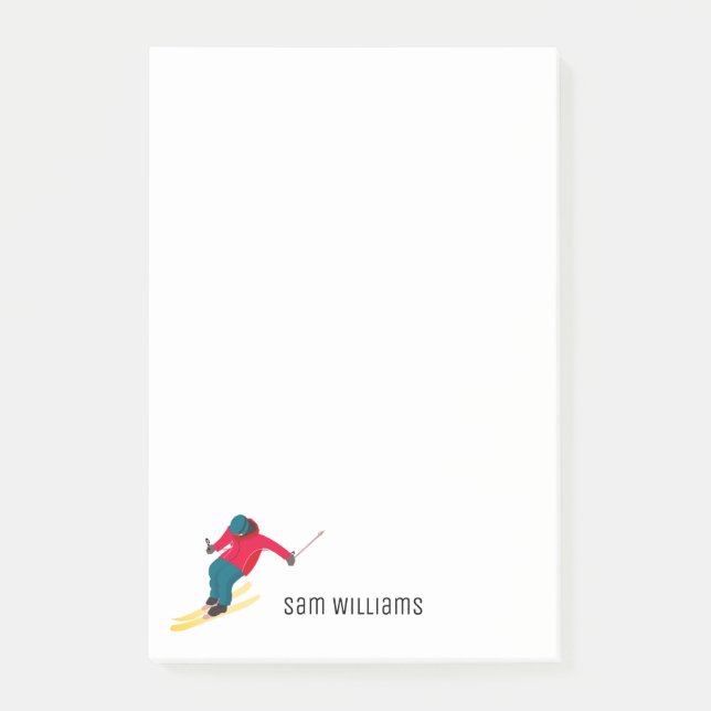 Bloco De Notas Esqui (Frente)