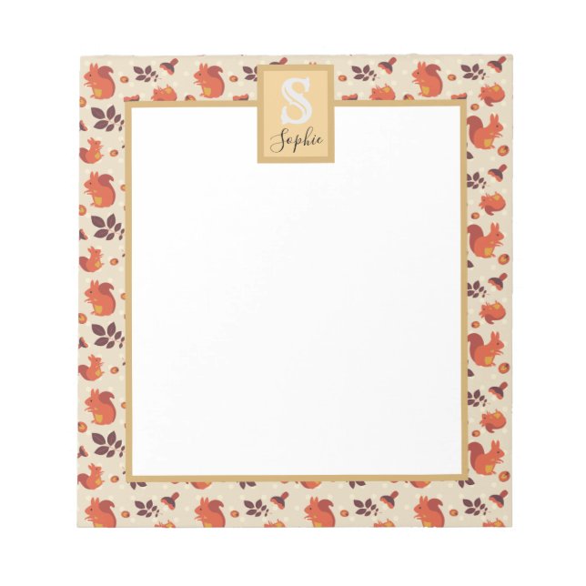 Bloco De Notas Esquilo (Frente)