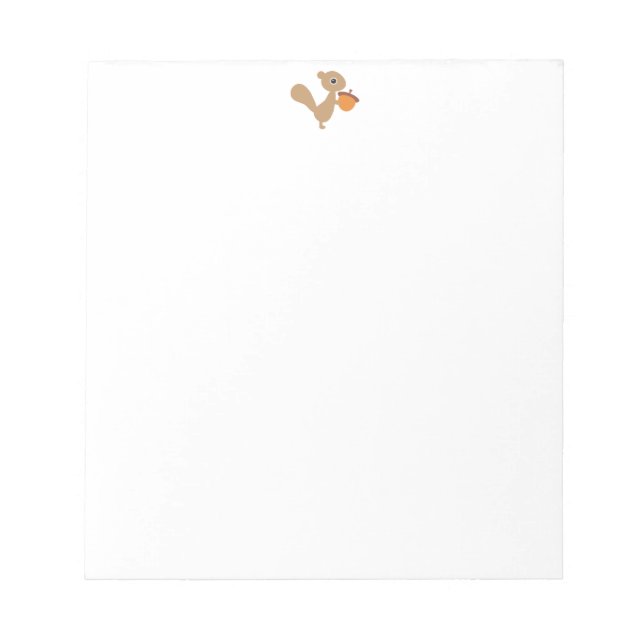 Bloco De Notas Esquilo com Acorn Notepad (Frente)