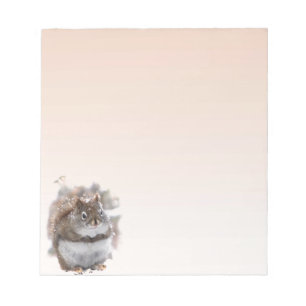 Bloco De Notas Esquilo vermelho doce