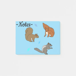 Bloco De Notas Esquilos Azuis