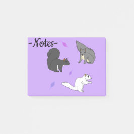 Bloco De Notas Esquilos Roxos