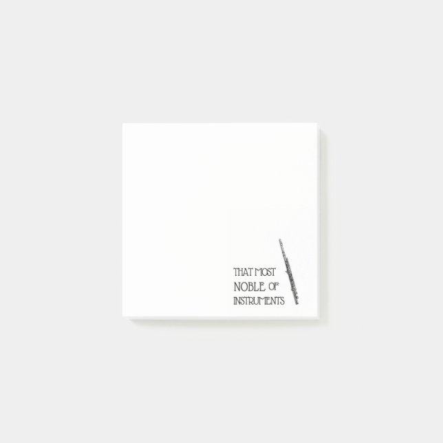 Bloco De Notas Esse o mais nobre dos instrumentos - post-it da (Frente)