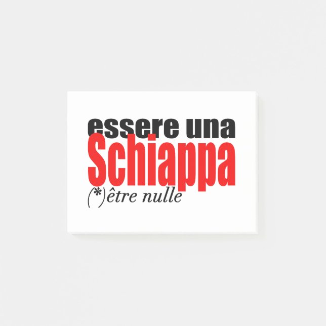 Bloco De Notas Esseruna Schiappa être nulle en français p (Frente)