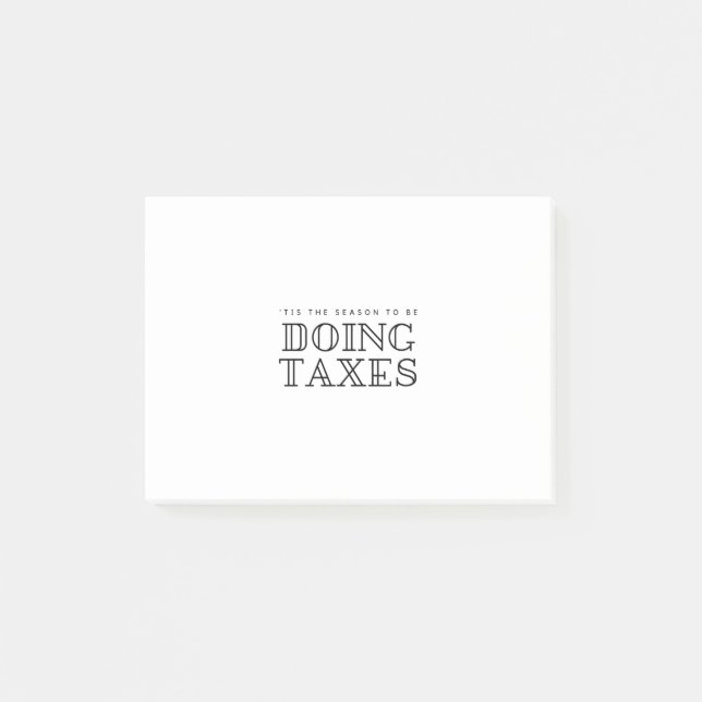 Bloco De Notas 'Esta É A Razão Para Fazer Impostos Que Apresentam (Frente)