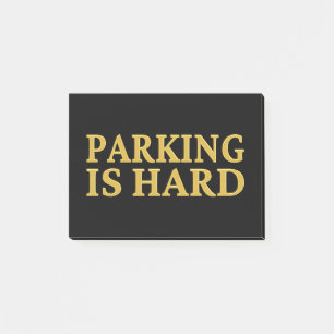 Bloco De Notas Estacionamento É Duro - Estacionamento Incorreto