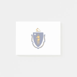 Bloco De Notas Estado de Massachusetts Flag Design