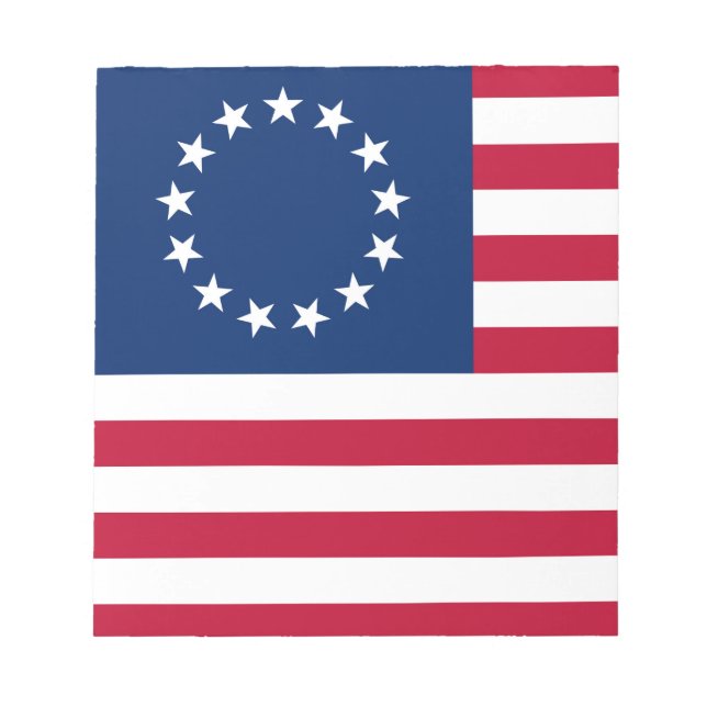 Bloco De Notas Estados Unidos Betsy Ross Flag (Frente)