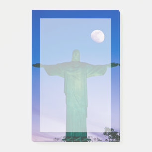 Bloco De Notas Estátua Cristo Redentor Rio de Janeiro Brasil