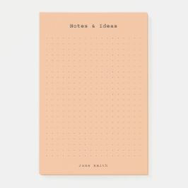 Bloco De Notas Estética retrô personalizada e minimalista e quent
