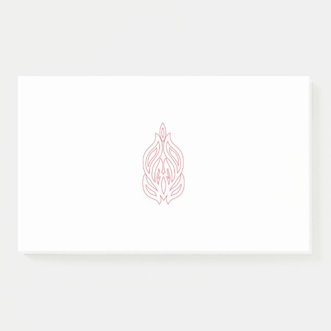 Bloco de Notas Estético com Desenho de Linha de Ch (Frente)
