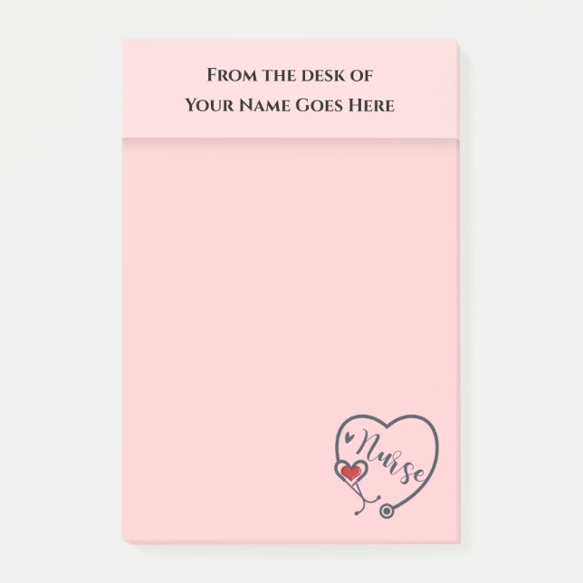 Bloco De Notas Estetoscópio de Enfermeiro com mesa de apreciação  (Frente)