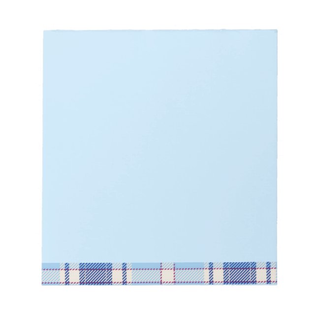 Bloco De Notas Estilo Chake Azul Rústico Simples (Frente)
