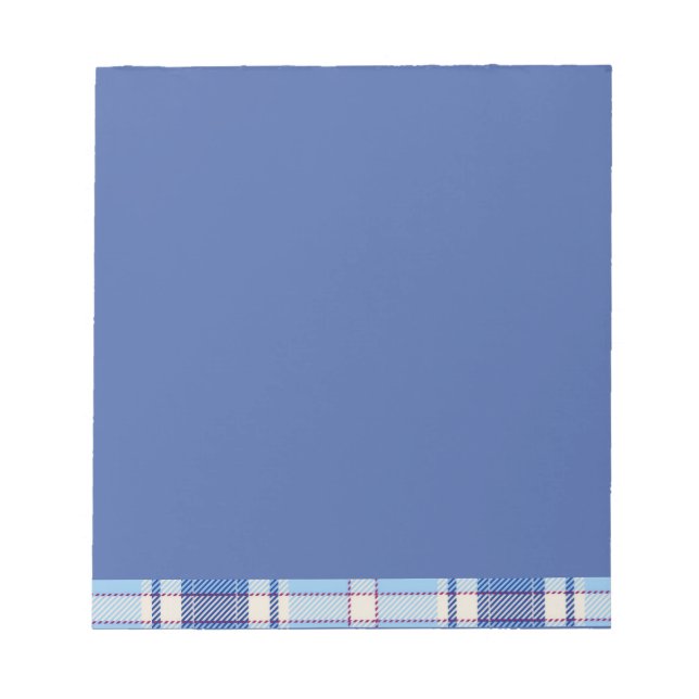 Bloco De Notas Estilo Chake Azul Rústico Simples (Frente)