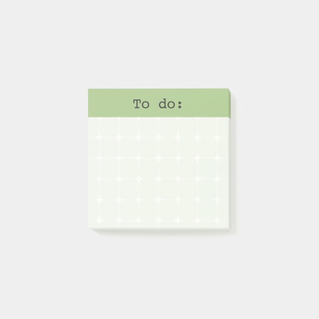 Bloco De Notas Estilo de Bullet Journal em Grade Neutra em Verde  (Frente)