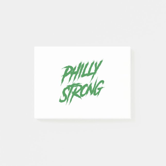 Bloco De Notas Estilo de Grafite Philly Strong (Frente)