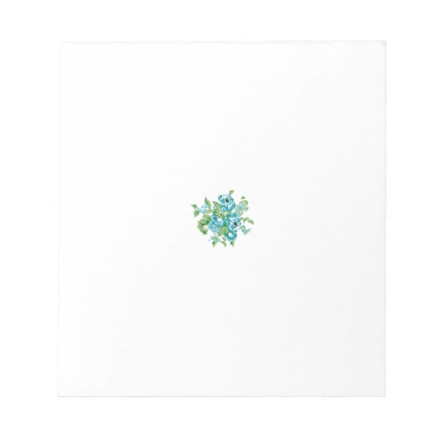 Bloco De Notas Estilo Decorativo, Mint Cream, Fountain Blue, Teal (Frente)