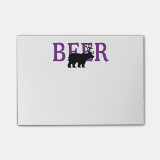 Bloco De Notas Estilo do ícone dos cervos ou da cerveja do urso
