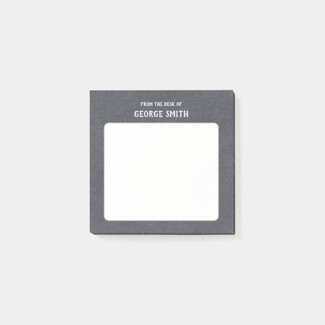 Bloco De Notas Estilo do quadro negro da mesa personalizável (Frente)